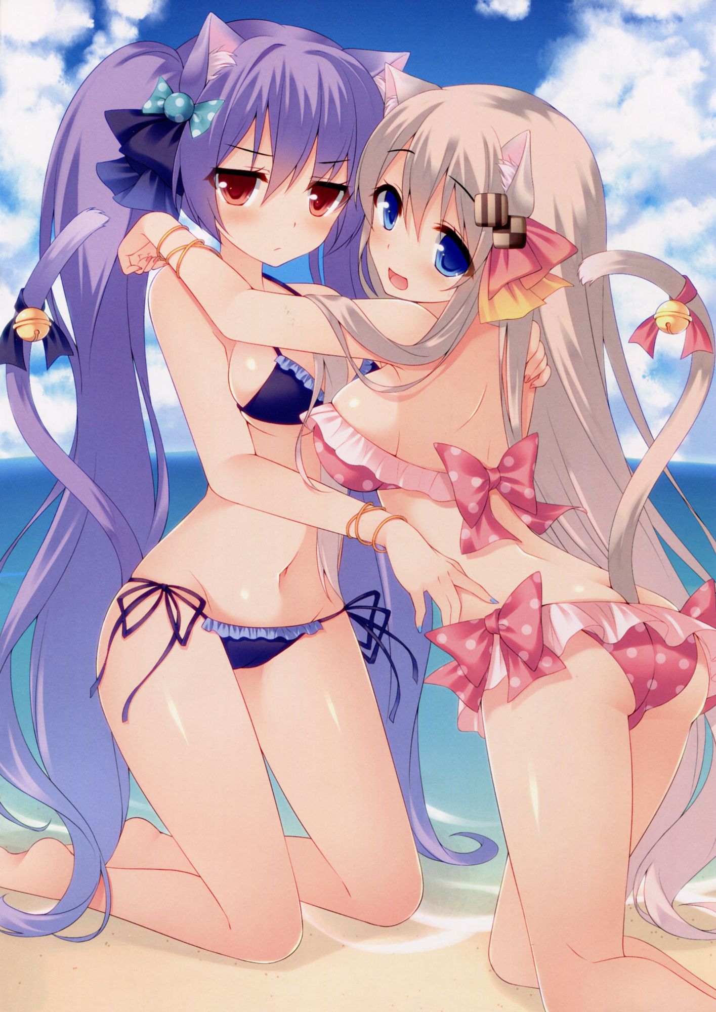 I want to expose an important part by shifting the swimsuit lewd image of the swimsuit with little cloth area 11