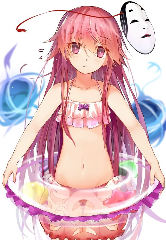 I want to expose an important part by shifting the swimsuit lewd image of the swimsuit with little cloth area 13