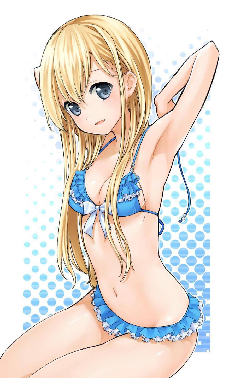 I want to expose an important part by shifting the swimsuit lewd image of the swimsuit with little cloth area 15