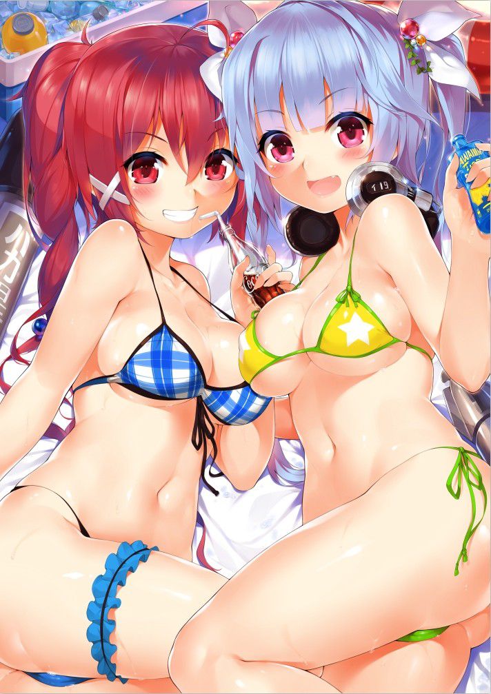 I want to expose an important part by shifting the swimsuit lewd image of the swimsuit with little cloth area 5