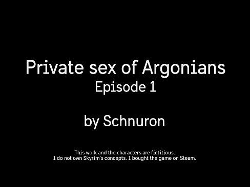 Private sex of two argonians - 12 min 1