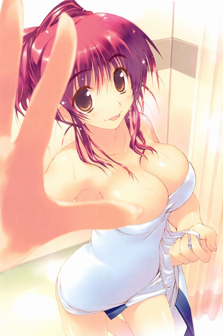 Take a picture of a lewd girl who is naked, because of course it is a bath. 13