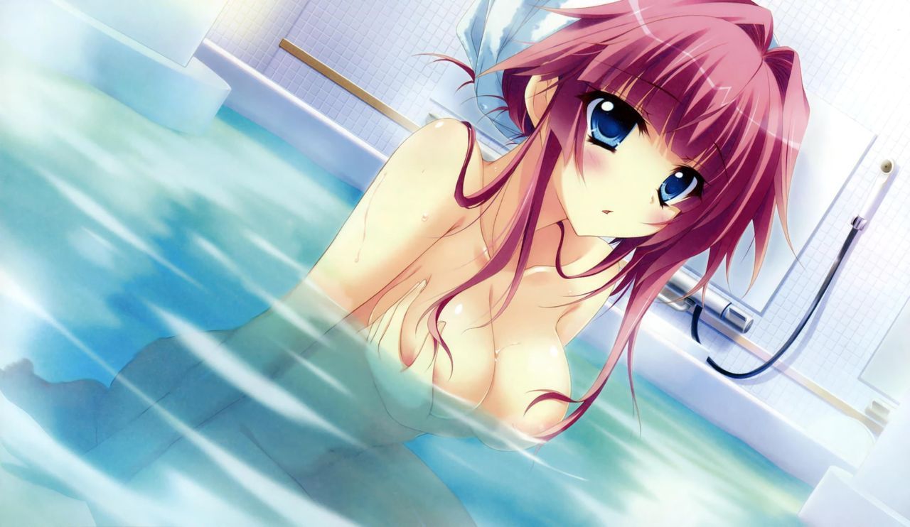 Take a picture of a lewd girl who is naked, because of course it is a bath. 6