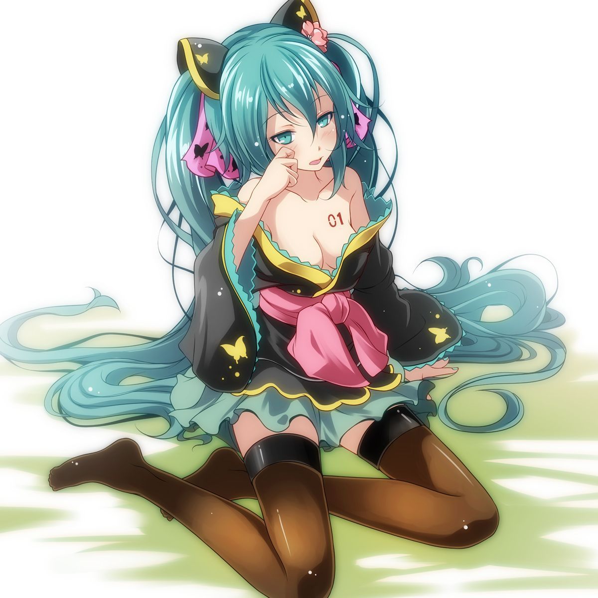 [secondary/ZIP] secondary image of Thighhighs girl to be emphasized thigh 45