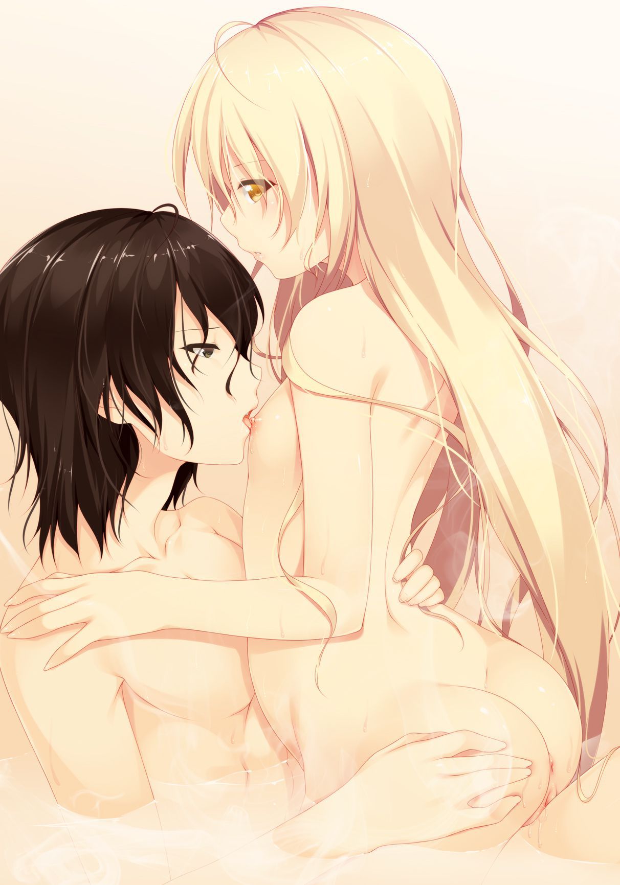 Erotic images of two-dimensional pretty ponpon in a bath or hot spring. Vol. 7 9