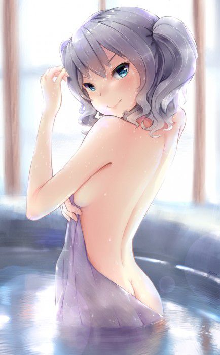 【Secondary Erotic】 Secondary erotic image of a girl who entered the bathtub that wants to twist things together 4