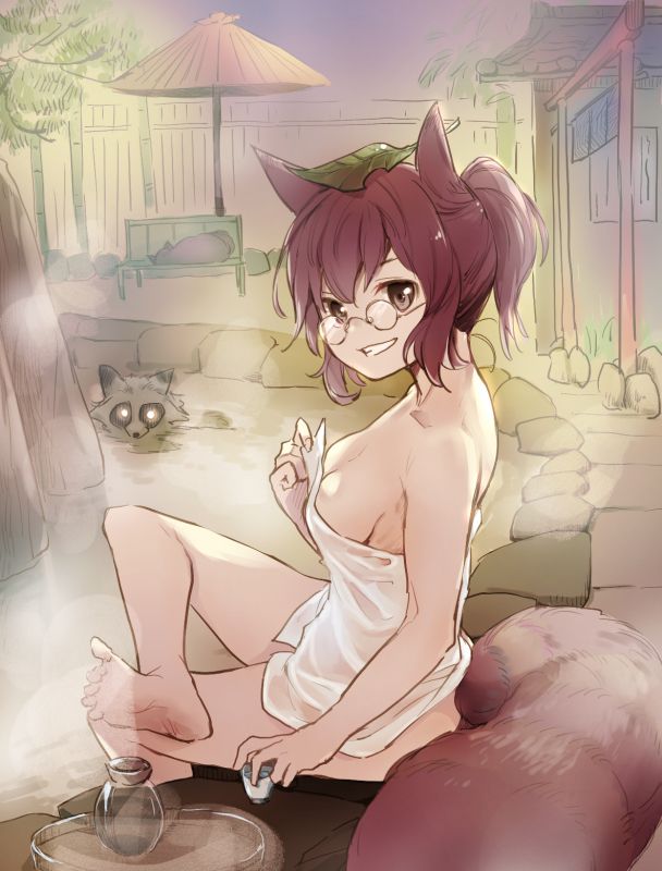 【Secondary Erotic】 Secondary erotic image of a girl who entered the bathtub that wants to twist things together 6