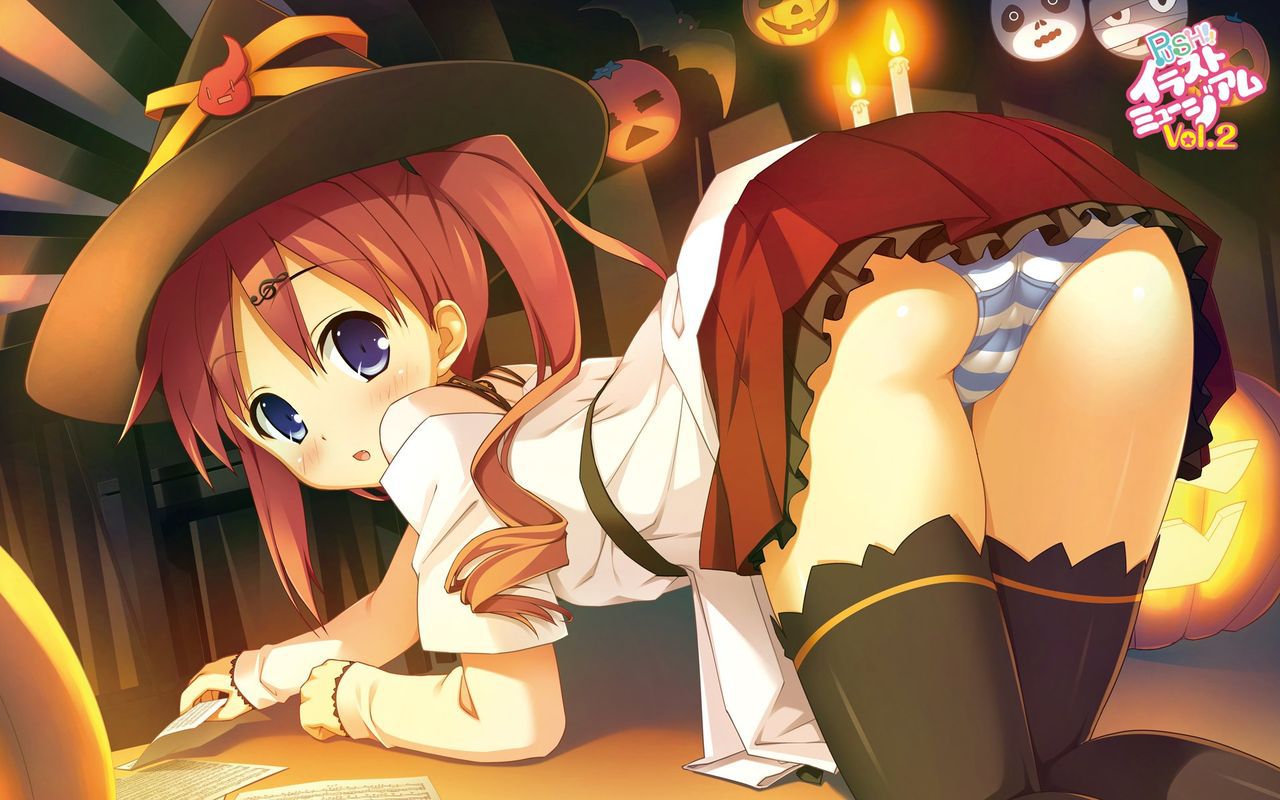 A cane and a hat are cute! The second erotic image summary of the witch Girl 5