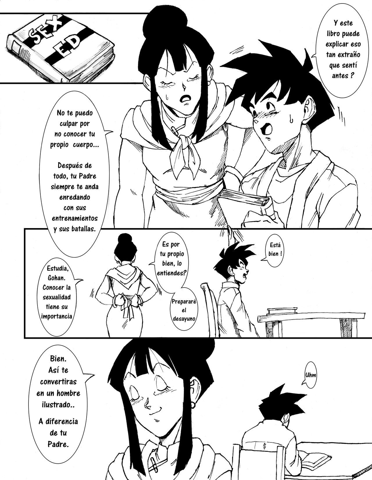 GOHAN Y CHICHI EN LA SALA DEL TIEMPO  [Spanish] [Rewrite] [SEXVILLA] Gohan X Chichi [Aarokira] 7