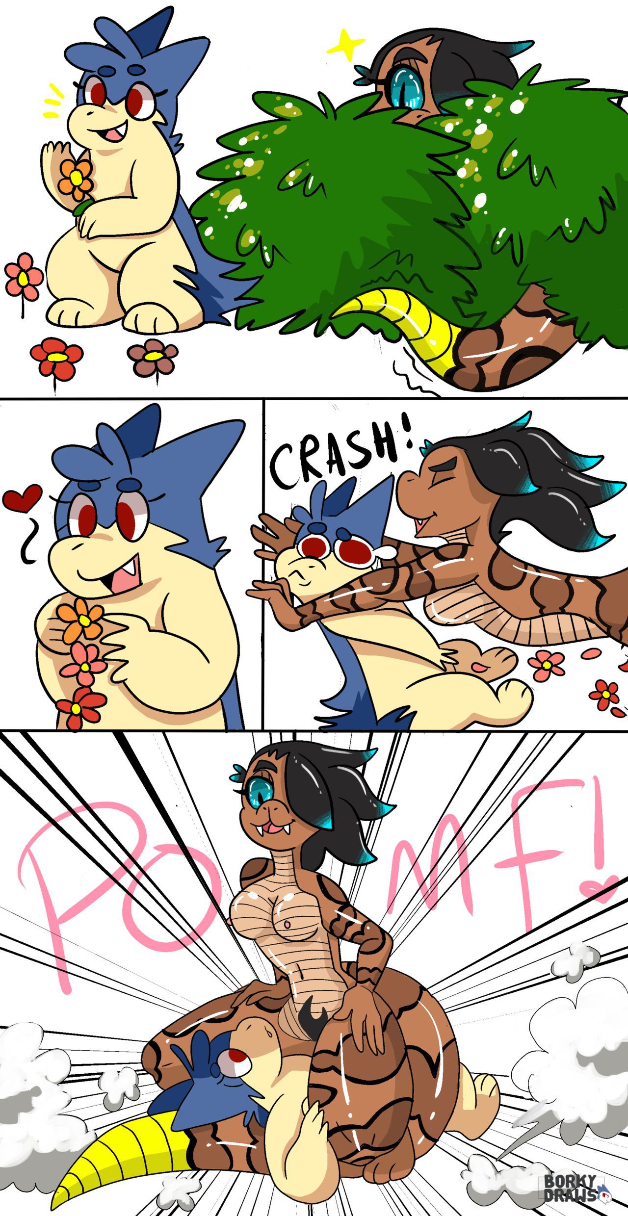 [Bork-Draws] Typhlosion X Snake Girl [English] (Finished) 1