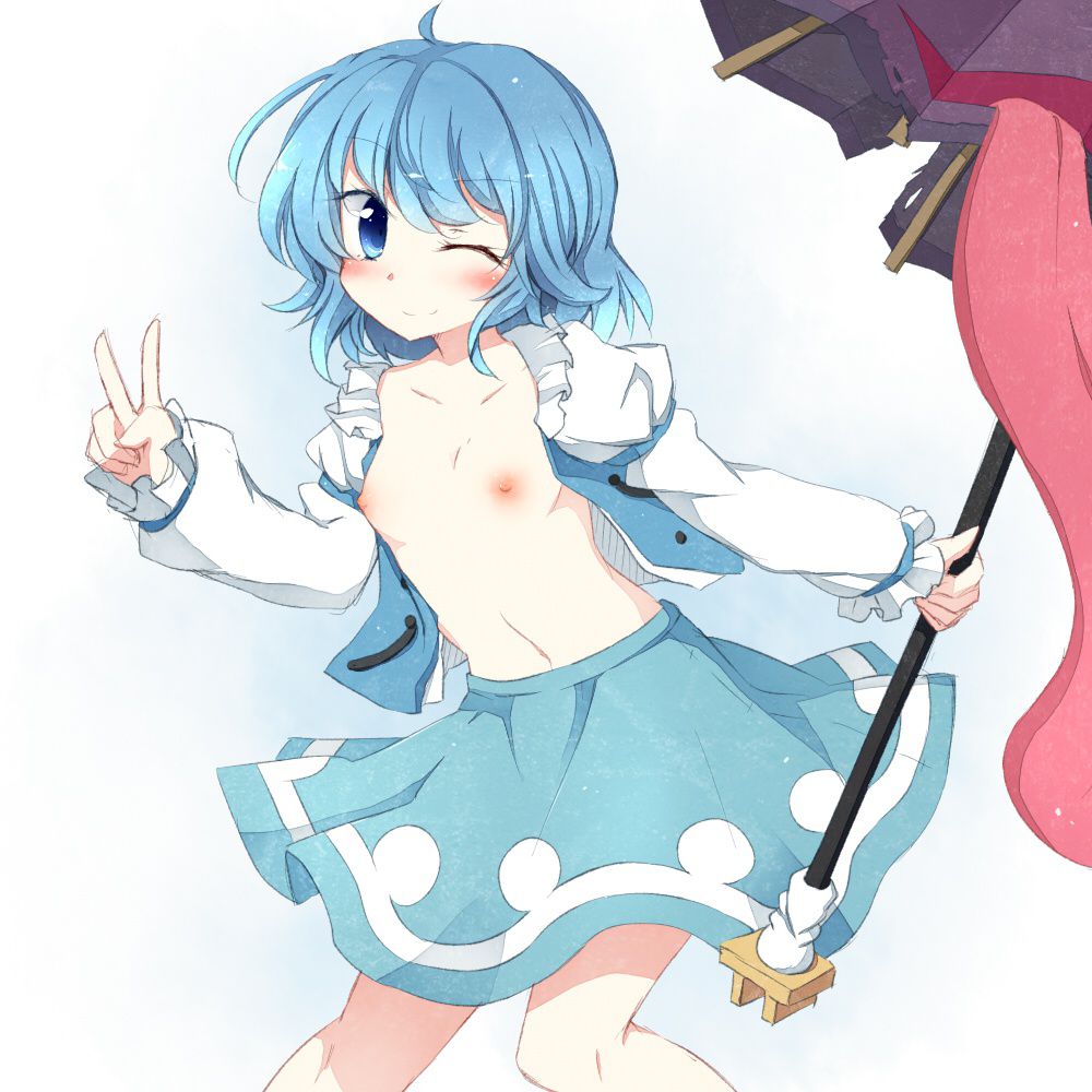 [Touhou Project] Tatara cute erotic pictures of small umbrella! 13