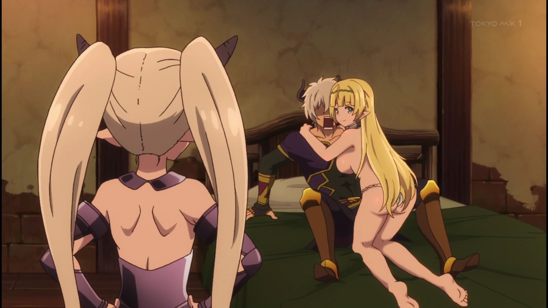 anime [World Maou and summoned girl's slave magic] 10 talking erotic scene put your finger on the girl's female instrument in the story 16