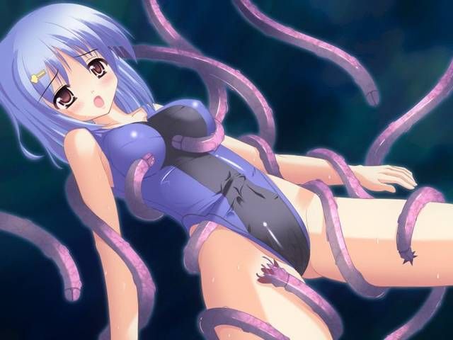 [54 pieces] insult Secondary erotic image collection that violent tentacle attack the girl! 36 38