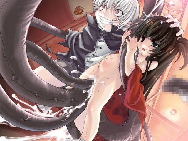[54 pieces] insult Secondary erotic image collection that violent tentacle attack the girl! 36 47