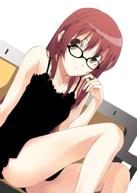 [54 sheets] Two-dimensional Erofeci image of cute glasses daughters. 38 1