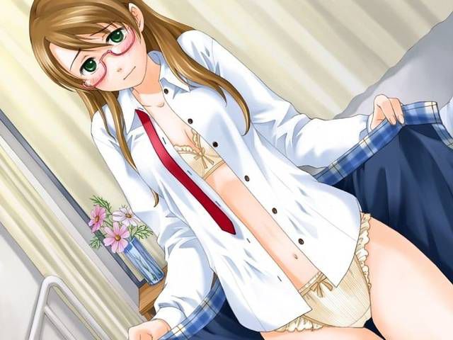 [54 sheets] Two-dimensional Erofeci image of cute glasses daughters. 38 26