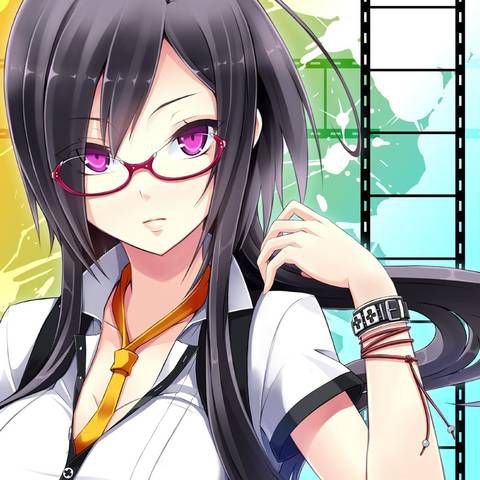 [54 sheets] Two-dimensional Erofeci image of cute glasses daughters. 38 38