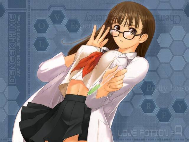 [54 sheets] Two-dimensional Erofeci image of cute glasses daughters. 38 46