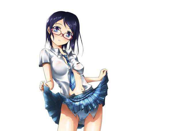 [54 sheets] Two-dimensional Erofeci image of cute glasses daughters. 38 49