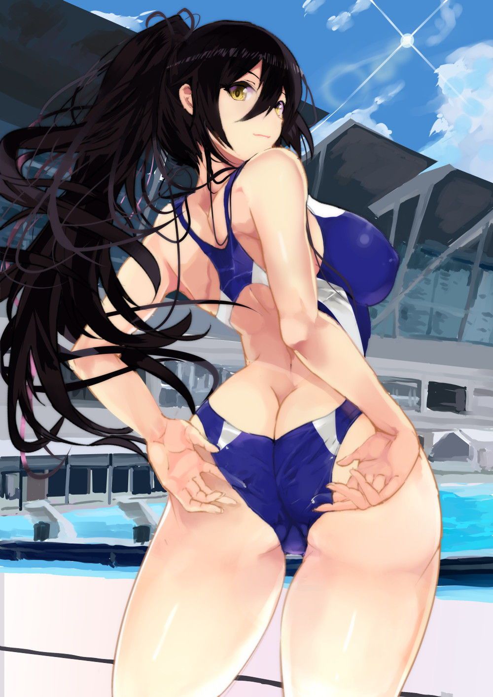 The image of the competition swimsuit too erotic is foul! 4