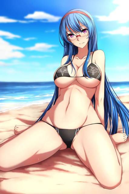 I want an erotic picture of blue hair! 34