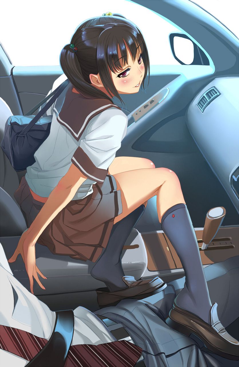 【Erotic Anime Summary】 Beautiful women and beautiful girls who feel while giggling in car sex 【Secondary erotica】 28