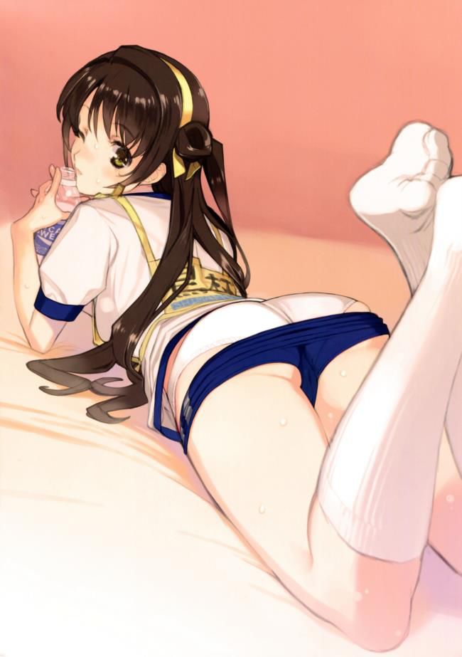 Second erotic image of a girl in gym clothes and bloomers Figure 10 9