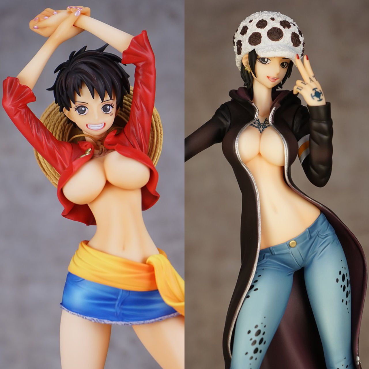 [Figures] Monkey D. Luffy & Trafalgar Law IRO One Piece Figures 1