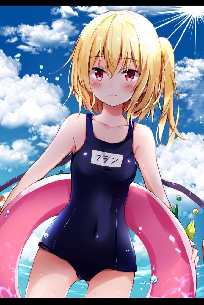 [Secondary/ZIP] Rainbow Image Summary of a cute girl is a swimsuit 13