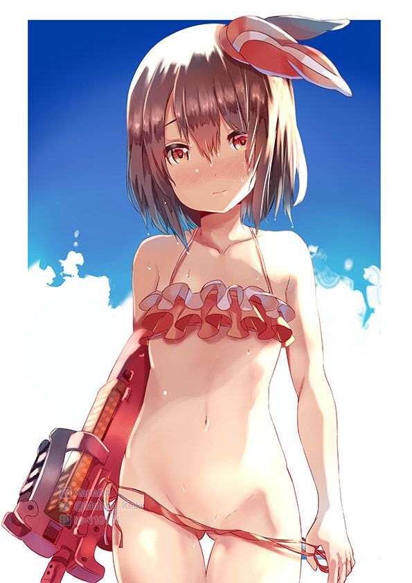 [Secondary/ZIP] Rainbow Image Summary of a cute girl is a swimsuit 21