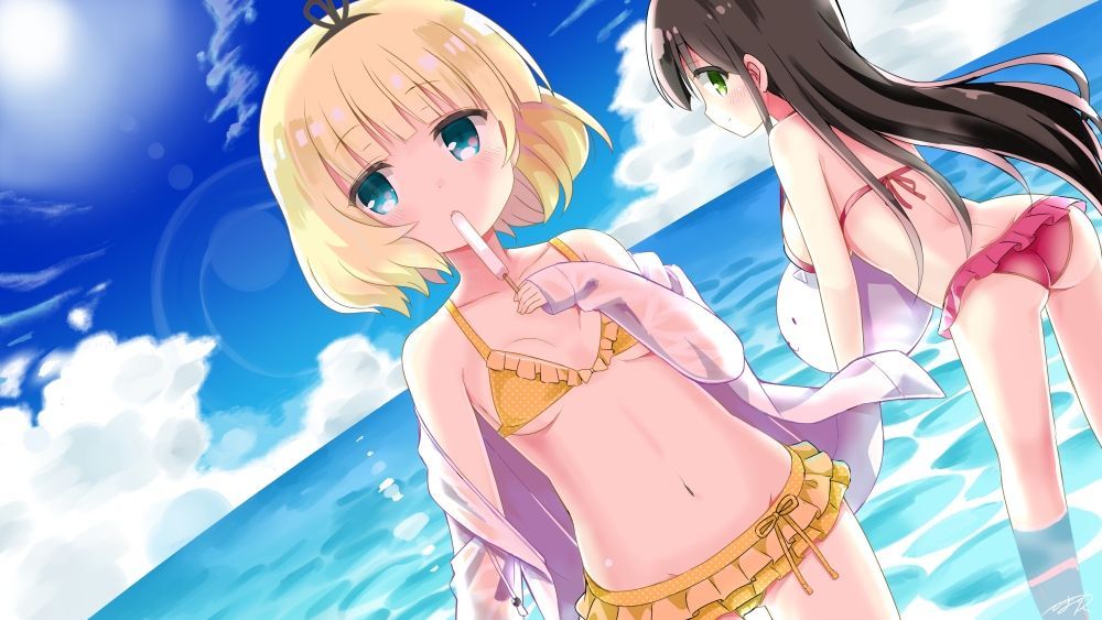 [Secondary/ZIP] Rainbow Image Summary of a cute girl is a swimsuit 26