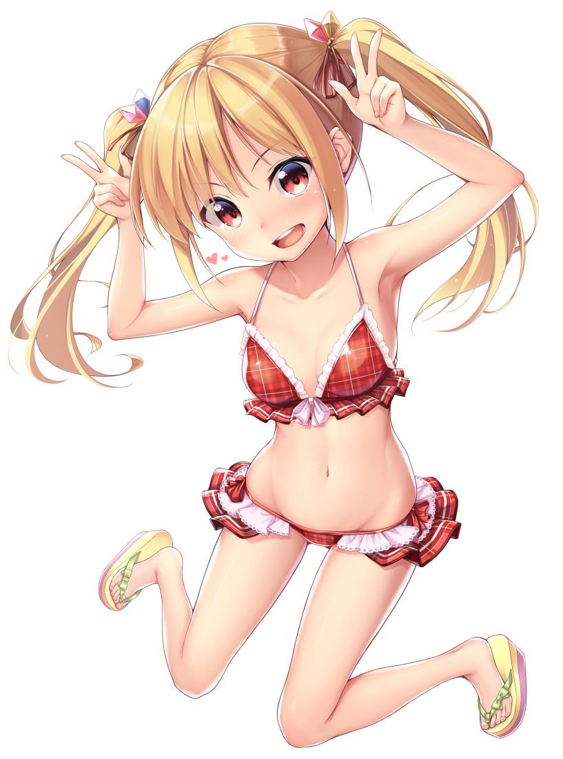 [Secondary/ZIP] Rainbow Image Summary of a cute girl is a swimsuit 40