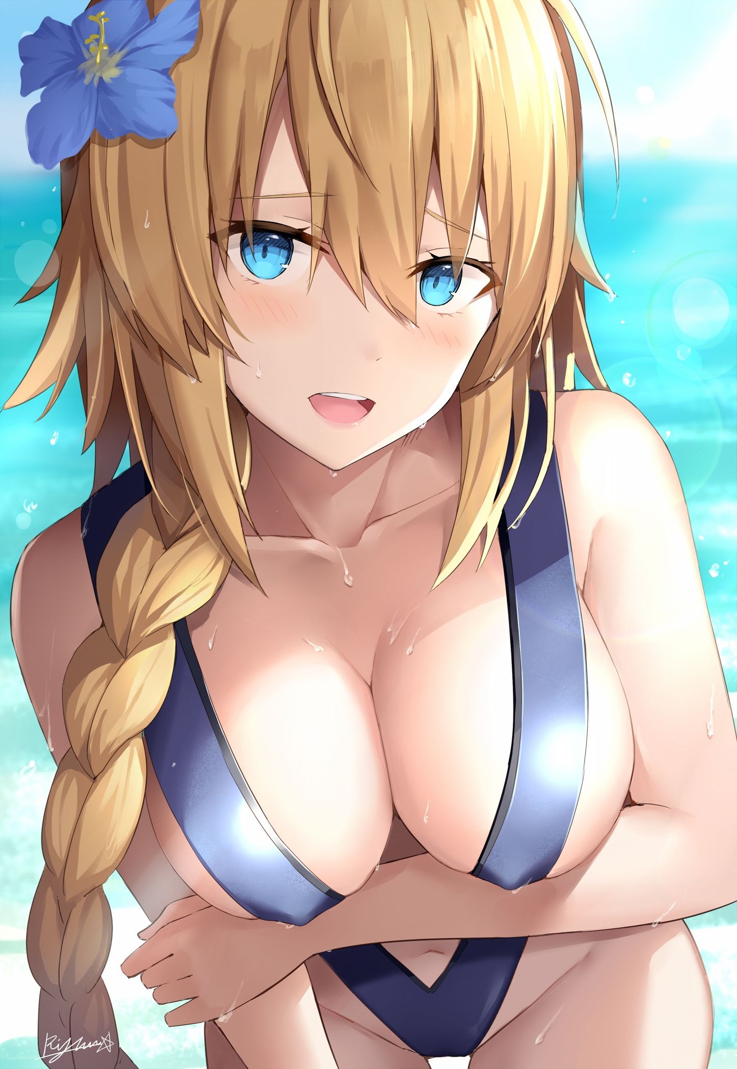 [Secondary/ZIP] Rainbow Image Summary of a cute girl is a swimsuit 49