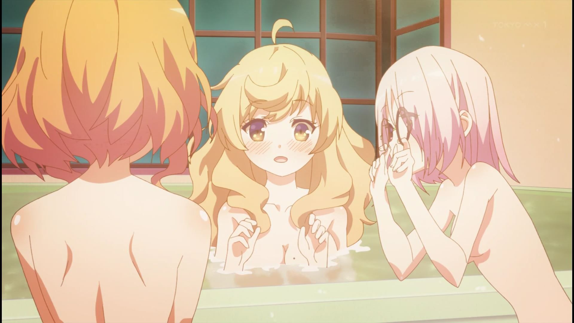 Erotic breasts and naked figure in erotic bathing scene of girls in the anime [Music girl] 2 story! 19