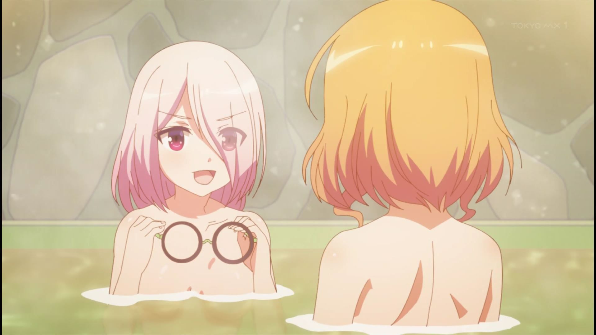Erotic breasts and naked figure in erotic bathing scene of girls in the anime [Music girl] 2 story! 3