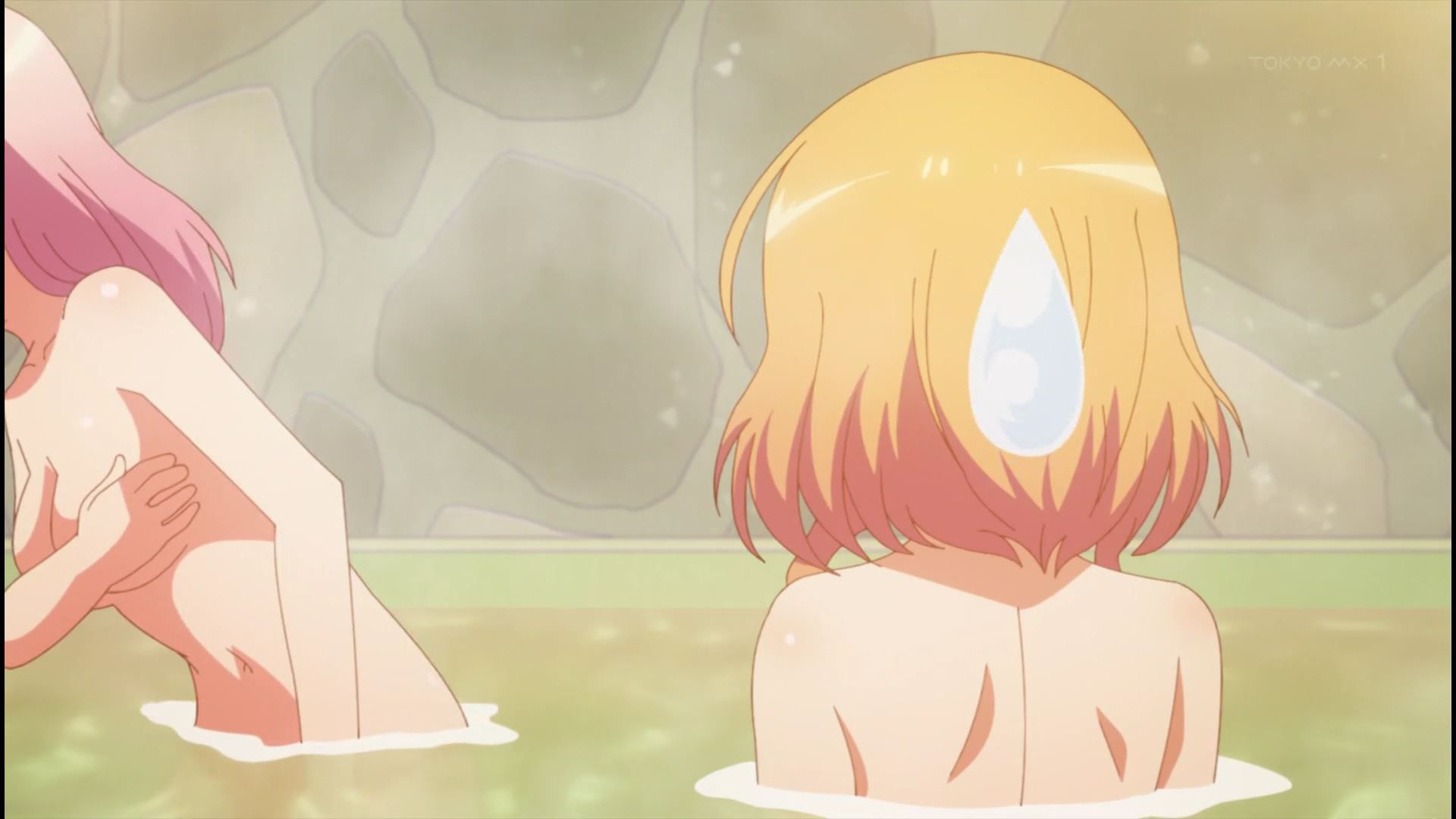 Erotic breasts and naked figure in erotic bathing scene of girls in the anime [Music girl] 2 story! 4
