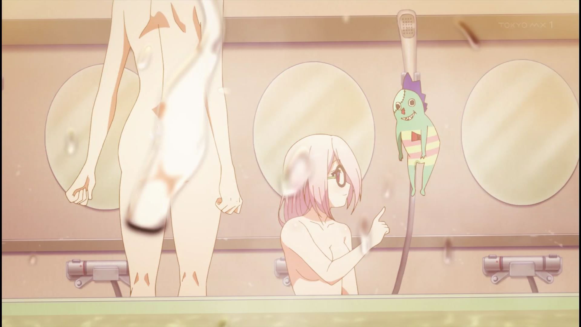 Erotic breasts and naked figure in erotic bathing scene of girls in the anime [Music girl] 2 story! 7