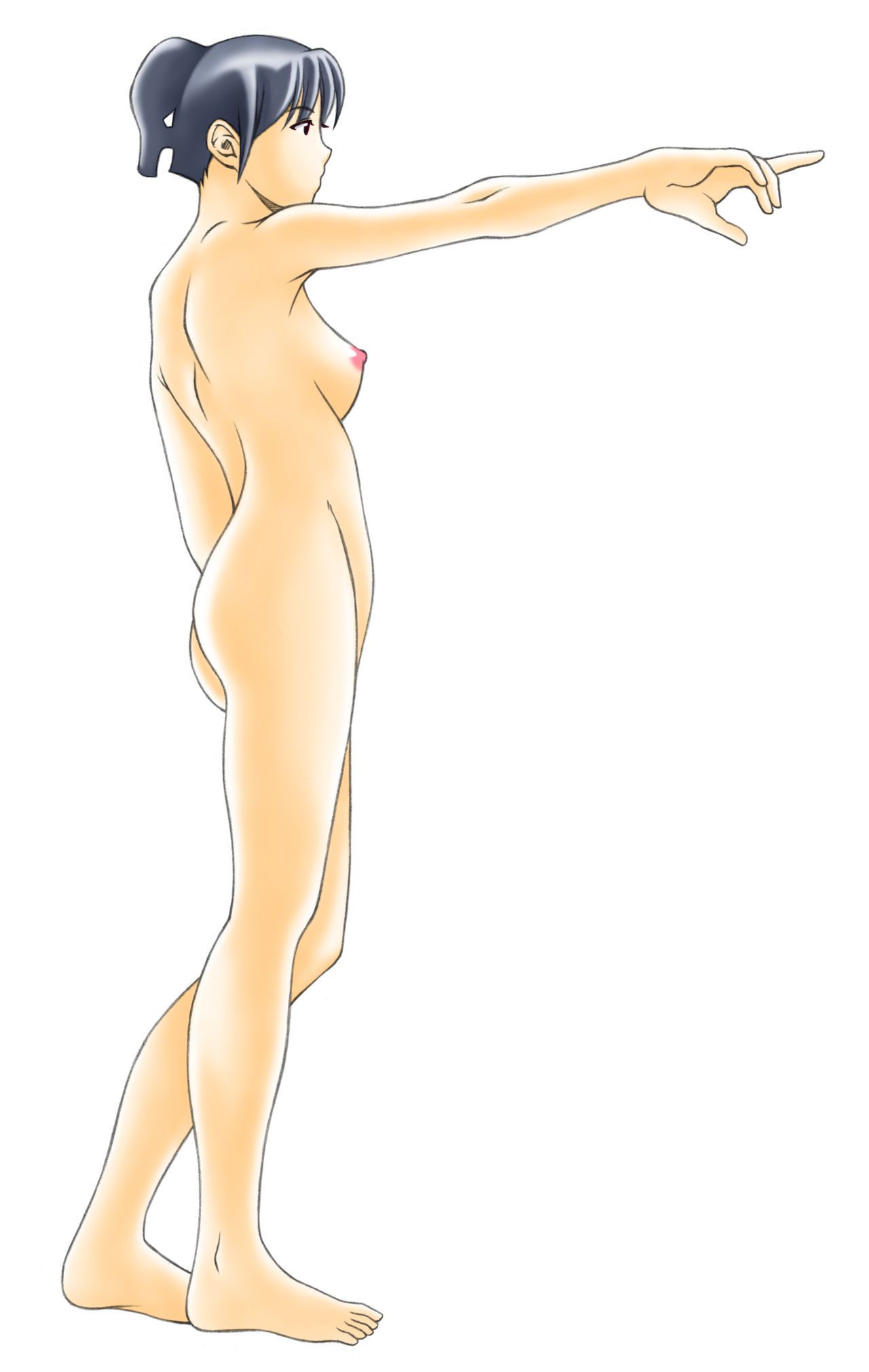 [EbiNoSakaMushi (Mozuku Ouji)] Rafu Illust Pose Shuu vol.01 [海老の酒蒸し (もずく王子)] 裸婦イラストポーズ集 vol.01 4