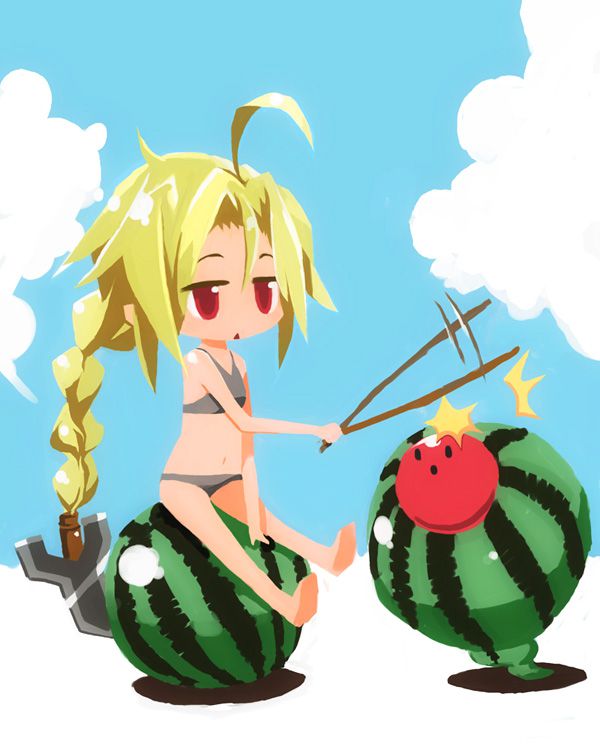 [Promise in the sea] secondary image of the swimsuit girls enjoy the watermelon cracking 11