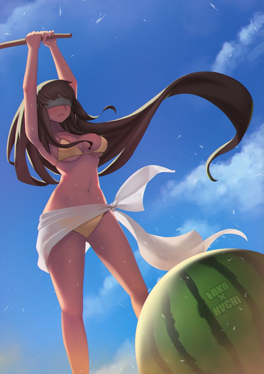 [Promise in the sea] secondary image of the swimsuit girls enjoy the watermelon cracking 20