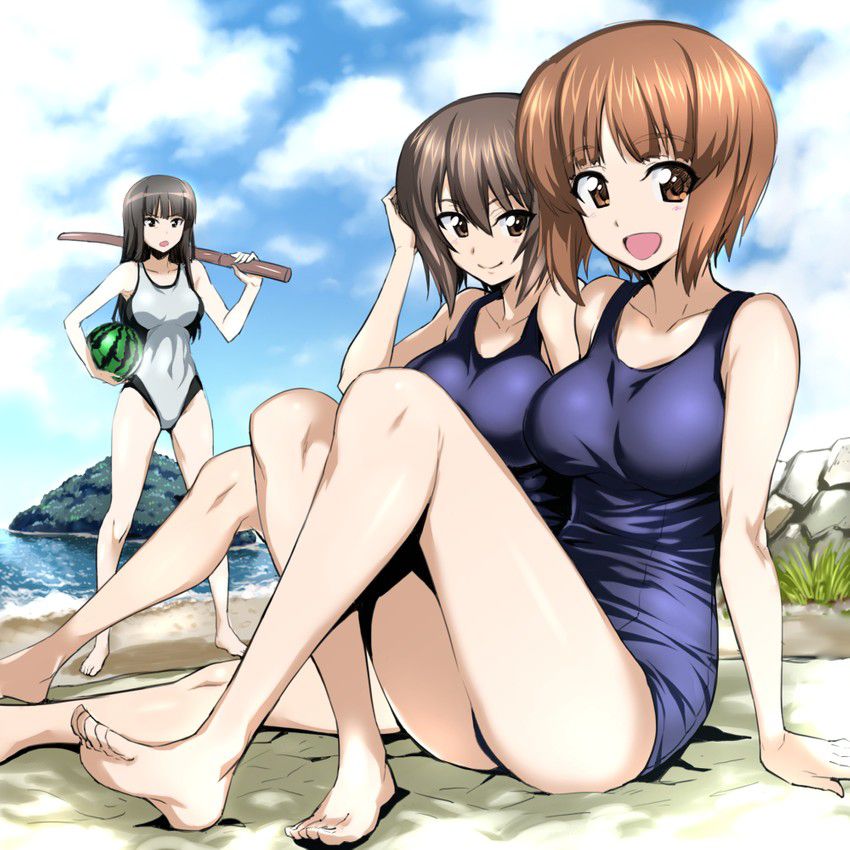 [Promise in the sea] secondary image of the swimsuit girls enjoy the watermelon cracking 25