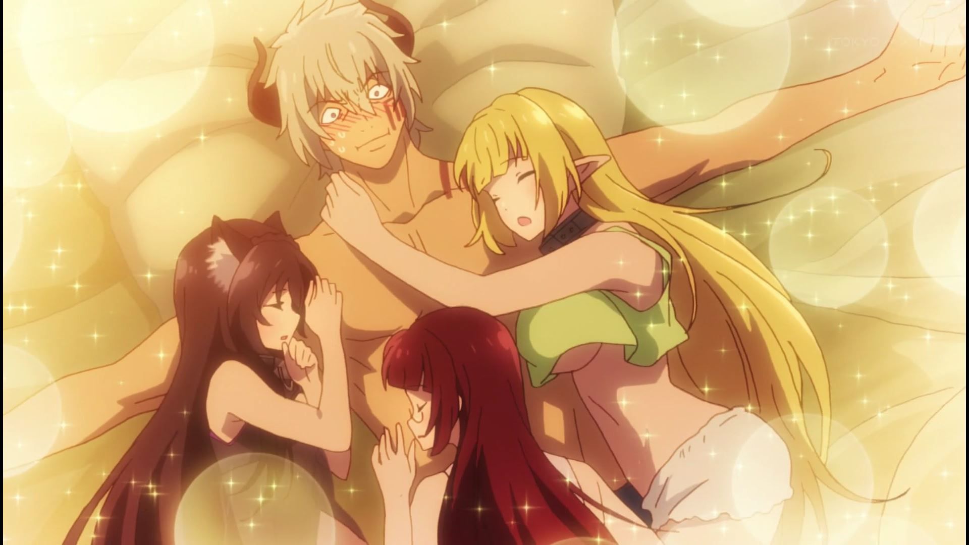 anime [World Maou and summoned girl's slave Magic] 6 story erotic scene that almost like sex 26