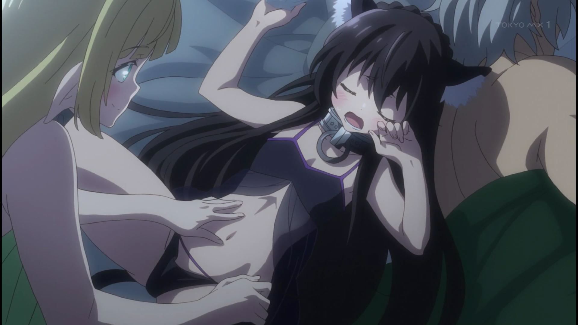 anime [World Maou and summoned girl's slave Magic] 6 story erotic scene that almost like sex 30