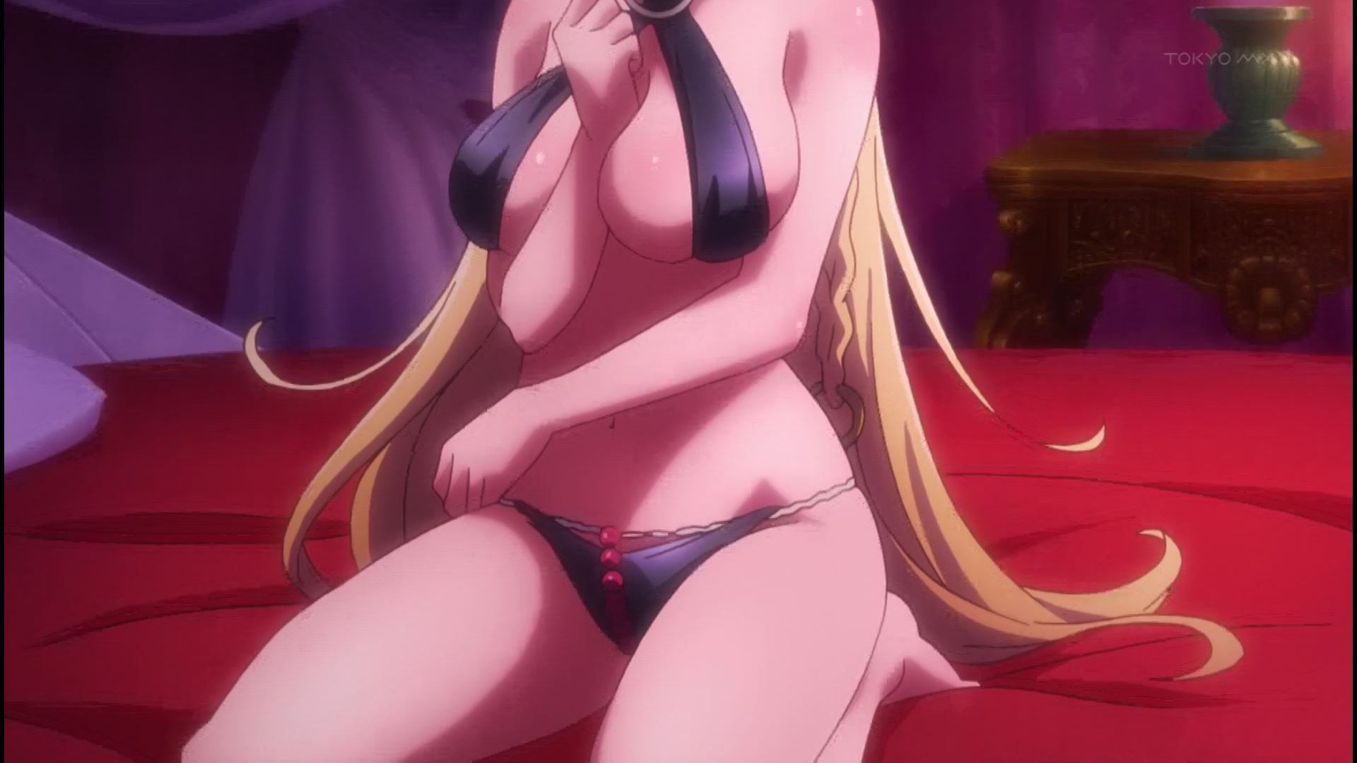 anime [World Maou and summoned girl's slave Magic] 6 story erotic scene that almost like sex 5