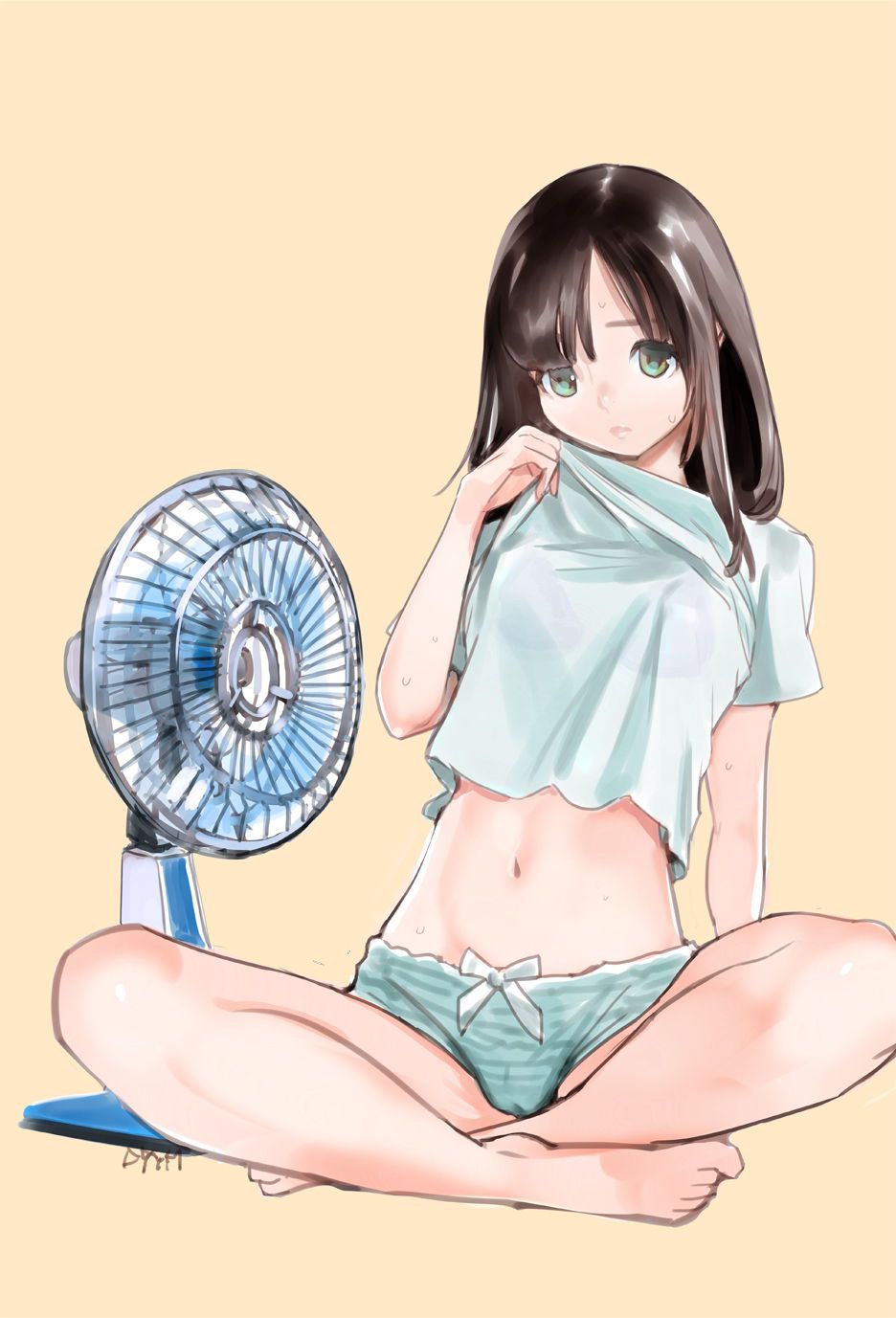 A picture of a summer girl who could endure the intense heat and heat--a sloppy and sexy abomination... 16