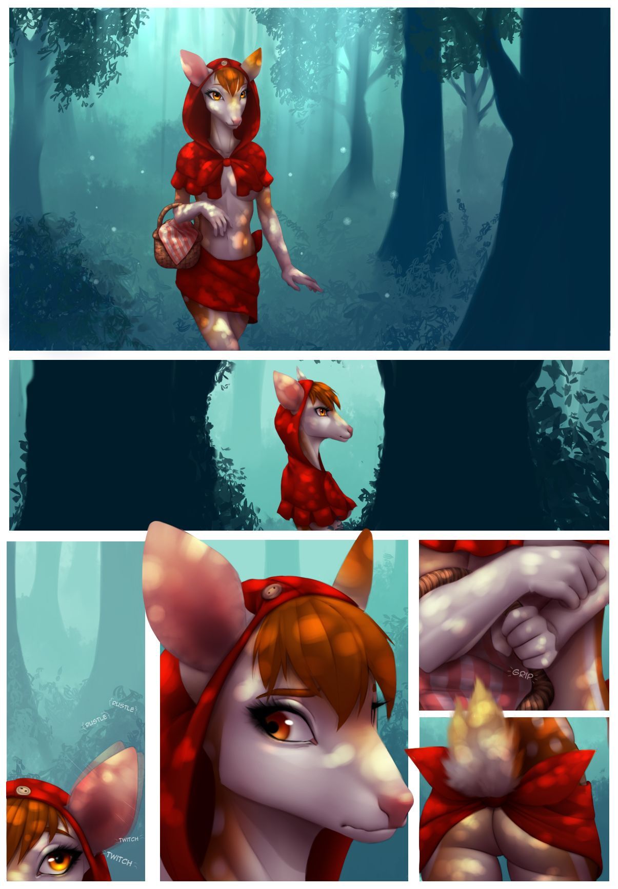 [Celeste]  Little Red Riding Deer [WIP] 1