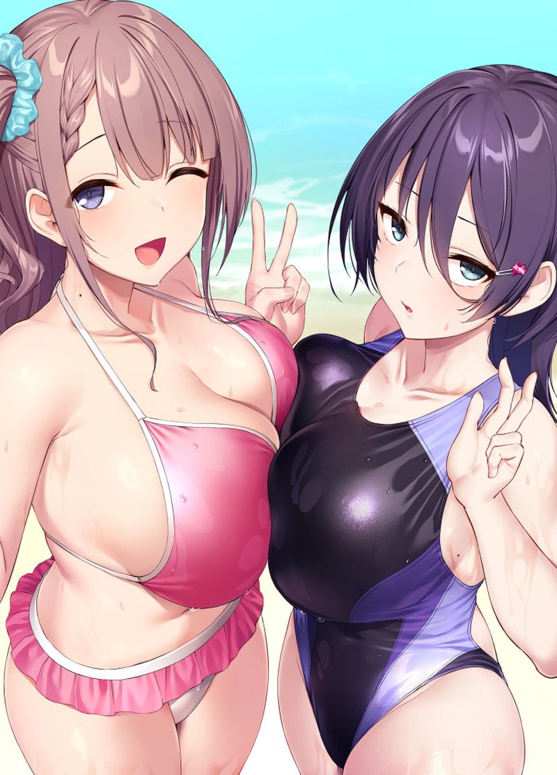 【Secondary】Erotic image of two beautiful girls who can not choose between two parts part 3 【Harem】 22