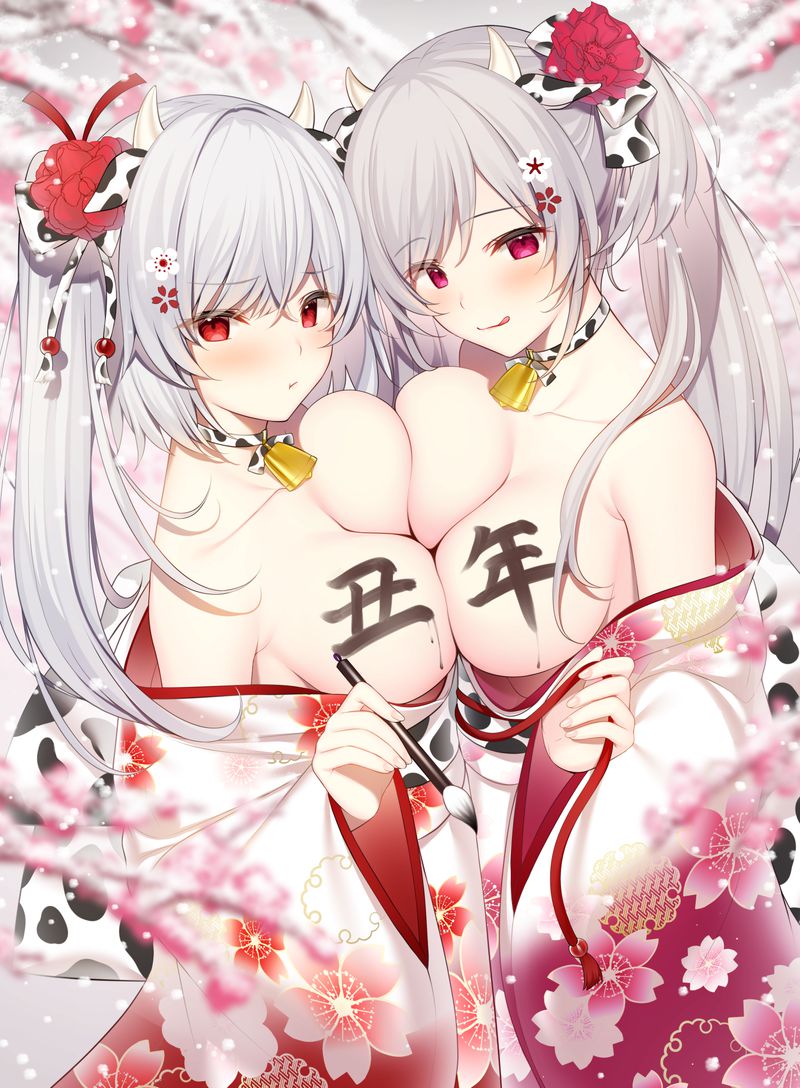 【Secondary】Erotic image of two beautiful girls who can not choose between two parts part 3 【Harem】 48