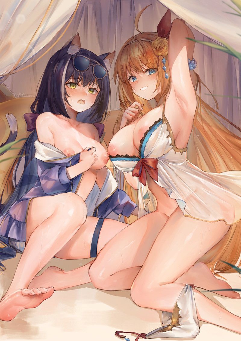 【Secondary】Erotic image of two beautiful girls who can not choose between two parts part 3 【Harem】 50
