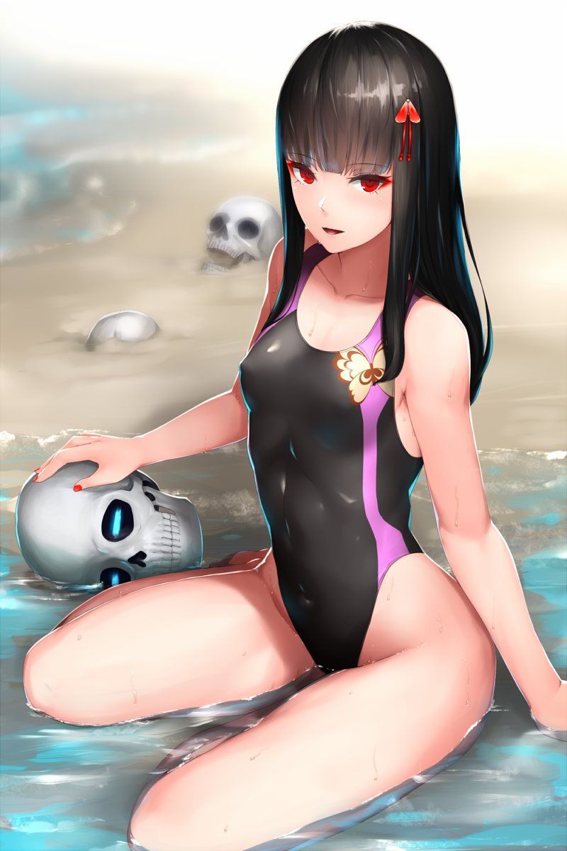 The girl and the elder sister of the swimsuit who is tightening the body tightly wet in water (* ´ д ' *) nuke ㉔ 32